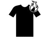 Shirt on fire icon
